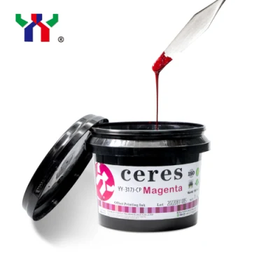 컵용 고품질 Ceres UV 오프셋 잉크, 카드용 높은 접착력, Cmyk 색상, 1kg/Can